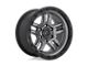 Fuel Wheels Ammo Matte Gunmetal with Black Bead Ring 5-Lug Wheel; 20x9; 1mm Offset (02-08 RAM 1500, Excluding Mega Cab)