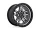 Fuel Wheels Ammo Matte Gunmetal with Black Bead Ring 5-Lug Wheel; 20x9; 1mm Offset (02-08 RAM 1500, Excluding Mega Cab)