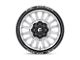 Fuel Wheels Arc Silver Brushed Face with Milled Black Lip 5-Lug Wheel; 20x9; 1mm Offset (02-08 RAM 1500, Excluding Mega Cab)