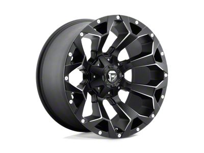 Fuel Wheels Assault Matte Black Milled 5-Lug Wheel; 18x9; 1mm Offset (02-08 RAM 1500, Excluding Mega Cab)