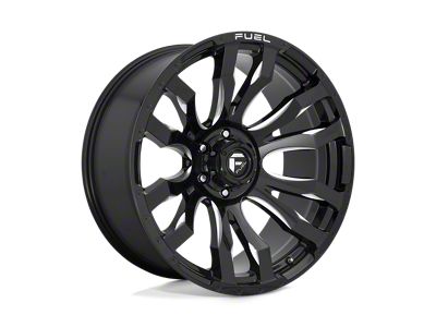 Fuel Wheels Blitz Gloss Black Milled 8-Lug Wheel; 17x9; -12mm Offset (06-08 RAM 1500 Mega Cab)