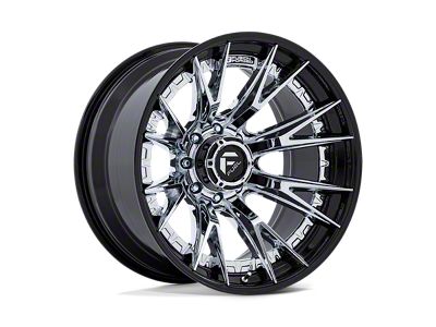 Fuel Wheels Catalyst Chrome with Gloss Black Lip 8-Lug Wheel; 24x12; -44mm Offset (06-08 RAM 1500 Mega Cab)