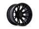 Fuel Wheels Catalyst Matte Black with Gloss Black Lip 8-Lug Wheel; 22x10; -18mm Offset (06-08 RAM 1500 Mega Cab)