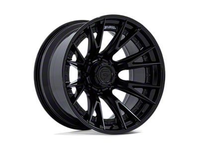 Fuel Wheels Catalyst Matte Black with Gloss Black Lip 8-Lug Wheel; 24x12; -44mm Offset (06-08 RAM 1500 Mega Cab)