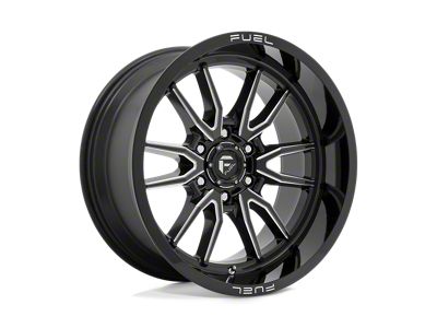 Fuel Wheels Clash Gloss Black Milled 8-Lug Wheel; 20x9; 1mm Offset (06-08 RAM 1500 Mega Cab)