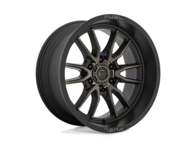 Fuel Wheels Clash Matte Black with Double Dark Tint 8-Lug Wheel; 20x9; 1mm Offset (06-08 RAM 1500 Mega Cab)