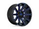 Fuel Wheels Contra Gloss Black with Blue Tinted Clear 5-Lug Wheel; 20x9; 1mm Offset (02-08 RAM 1500, Excluding Mega Cab)