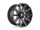 Fuel Wheels Contra Matte Black Milled 5-Lug Wheel; 22x10; -18mm Offset (02-08 RAM 1500, Excluding Mega Cab)