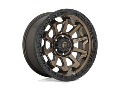 Fuel Wheels Covert Matte Bronze with Black Bead Ring 5-Lug Wheel; 18x9; 1mm Offset (02-08 RAM 1500, Excluding Mega Cab)