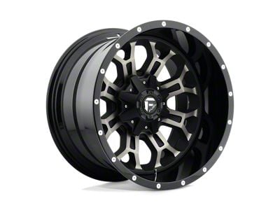 Fuel Wheels Crush Gloss Machined Double Dark Tint 5-Lug Wheel; 17x9; 1mm Offset (02-08 RAM 1500, Excluding Mega Cab)