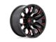 Fuel Wheels Flame Gloss Black Milled with Candy Red 5-Lug Wheel; 20x9; 1mm Offset (02-08 RAM 1500, Excluding Mega Cab)