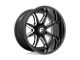 Fuel Wheels Hammer Gloss Black Milled 8-Lug Wheel; 20x9; 1mm Offset (06-08 RAM 1500 Mega Cab)