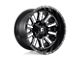 Fuel Wheels Hardline Gloss Black Milled 5-Lug Wheel; 17x9; 1mm Offset (02-08 RAM 1500, Excluding Mega Cab)