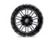 Fuel Wheels Hardline Gloss Black Milled 5-Lug Wheel; 17x9; 1mm Offset (02-08 RAM 1500, Excluding Mega Cab)