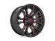 Fuel Wheels Rage Gloss Black with Red Tinted Clear 5-Lug Wheel; 20x9; 1mm Offset (02-08 RAM 1500, Excluding Mega Cab)