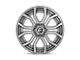 Fuel Wheels Rage Platinum Brushed Gunmetal Tinted Clear 5-Lug Wheel; 20x9; 1mm Offset (02-08 RAM 1500, Excluding Mega Cab)