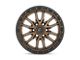 Fuel Wheels Rebel Matte Bronze with Black Bead Ring 5-Lug Wheel; 18x9; 1mm Offset (02-08 RAM 1500, Excluding Mega Cab)