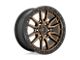 Fuel Wheels Rebel Matte Bronze with Black Bead Ring 5-Lug Wheel; 20x9; 1mm Offset (02-08 RAM 1500, Excluding Mega Cab)