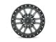 Fuel Wheels Rebel Matte Gunmetal with Black Bead Ring 5-Lug Wheel; 18x9; 1mm Offset (02-08 RAM 1500, Excluding Mega Cab)