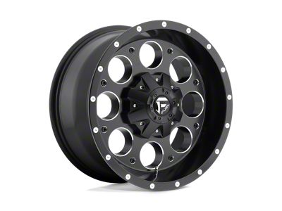 Fuel Wheels Revolver Matte Black Milled 8-Lug Wheel; 20x9; 1mm Offset (06-08 RAM 1500 Mega Cab)