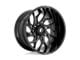 Fuel Wheels Runner Gloss Black Milled 8-Lug Wheel; 24x11; 0mm Offset (06-08 RAM 1500 Mega Cab)