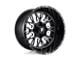 Fuel Wheels Stroke Gloss Black Milled 5-Lug Wheel; 17x9; 1mm Offset (02-08 RAM 1500, Excluding Mega Cab)