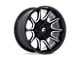 Fuel Wheels Super C Gloss Black Milled 5-Lug Wheel; 22x12; -44mm Offset (02-08 RAM 1500, Excluding Mega Cab)