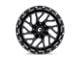 Fuel Wheels Triton Gloss Black Milled 8-Lug Wheel; 20x9; 1mm Offset (06-08 RAM 1500 Mega Cab)