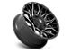 Fuel Wheels Twitch Glossy Black Milled 8-Lug Wheel; 20x9; 1mm Offset (06-08 RAM 1500 Mega Cab)