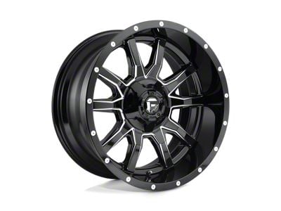 Fuel Wheels Vandal Gloss Black Milled 5-Lug Wheel; 20x9; 1mm Offset (02-08 RAM 1500, Excluding Mega Cab)