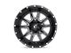 Fuel Wheels Vandal Gloss Black Milled 5-Lug Wheel; 20x9; 1mm Offset (02-08 RAM 1500, Excluding Mega Cab)