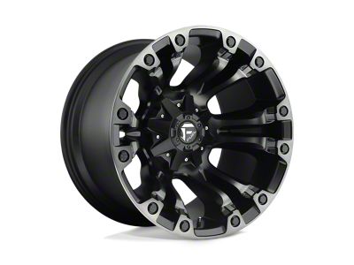 Fuel Wheels Vapor Matte Black with Gray Tint 5-Lug Wheel; 18x9; 1mm Offset (02-08 RAM 1500, Excluding Mega Cab)