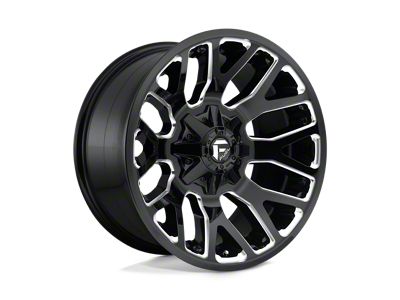 Fuel Wheels Warrior Gloss Black Milled 5-Lug Wheel; 20x9; 1mm Offset (02-08 RAM 1500, Excluding Mega Cab)