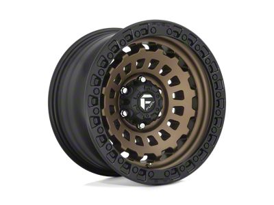 Fuel Wheels Zephyr Matte Bronze with Black Bead Ring 8-Lug Wheel; 17x9; 1mm Offset (06-08 RAM 1500 Mega Cab)