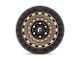 Fuel Wheels Zephyr Matte Bronze with Black Bead Ring 8-Lug Wheel; 17x9; 1mm Offset (06-08 RAM 1500 Mega Cab)