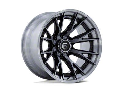 Fuel Wheels Catalyst Gloss Black with Brushed Gray Tint Face and Lip 8-Lug Wheel; 20x10; -18mm Offset (03-09 RAM 2500)