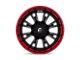 Fuel Wheels Catalyst Matte Black with Candy Red Lip 8-Lug Wheel; 20x10; -18mm Offset (03-09 RAM 2500)