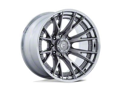 Fuel Wheels Catalyst Platinum with Chrome Lip 8-Lug Wheel; 22x12; -44mm Offset (03-09 RAM 2500)