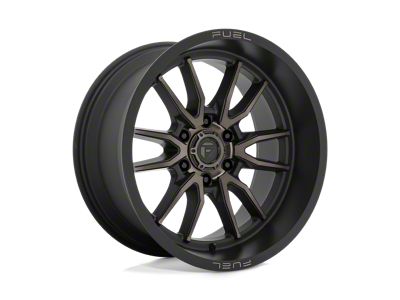 Fuel Wheels Clash Matte Black with Double Dark Tint 8-Lug Wheel; 20x9; 1mm Offset (03-09 RAM 2500)