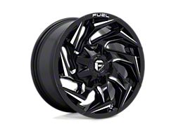 Fuel Wheels Reaction Gloss Black Milled 8-Lug Wheel; 18x9; 1mm Offset (03-09 RAM 2500)