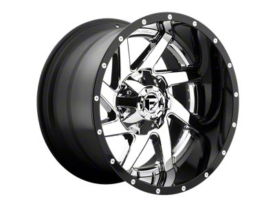 Fuel Wheels Renegade Chrome with Gloss Black Lip 8-Lug Wheel; 22x10; 6mm Offset (03-09 RAM 2500)