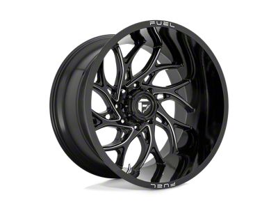 Fuel Wheels Runner Gloss Black Milled 8-Lug Wheel; 24x11; 0mm Offset (03-09 RAM 2500)