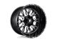 Fuel Wheels Stroke Gloss Black Milled 8-Lug Wheel; 18x9; 1mm Offset (03-09 RAM 2500)