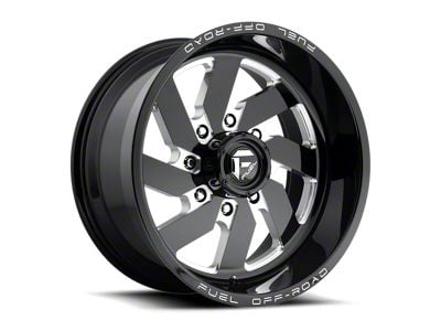 Fuel Wheels Turbo Gloss Black Milled 8-Lug Wheel; 20x10; -18mm Offset (03-09 RAM 2500)