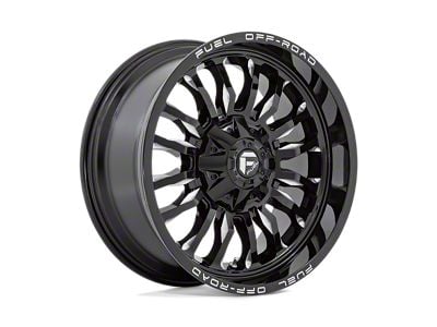 Fuel Wheels Arc Gloss Black Milled 8-Lug Wheel; 20x9; 1mm Offset (03-09 RAM 3500 SRW)