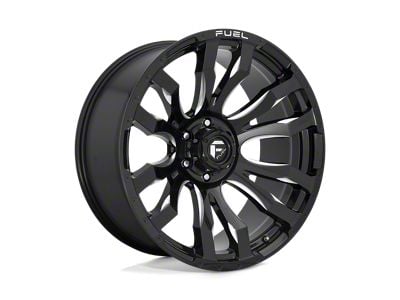 Fuel Wheels Blitz Gloss Black Milled 8-Lug Wheel; 17x9; 1mm Offset (03-09 RAM 3500 SRW)