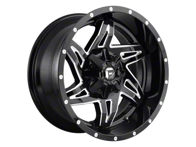 Fuel Wheels Rocker Gloss Black Milled 8-Lug Wheel; 20x9; 1mm Offset (03-09 RAM 3500 SRW)