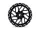 Fuel Wheels Triton Gloss Black Milled 8-Lug Wheel; 20x9; 1mm Offset (03-09 RAM 3500 SRW)