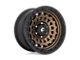 Fuel Wheels Zephyr Matte Bronze with Black Bead Ring 8-Lug Wheel; 17x9; 1mm Offset (03-09 RAM 3500 SRW)