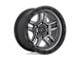 Fuel Wheels Ammo Matte Gunmetal with Black Bead Ring 6-Lug Wheel; 20x9; 1mm Offset (04-08 F-150)